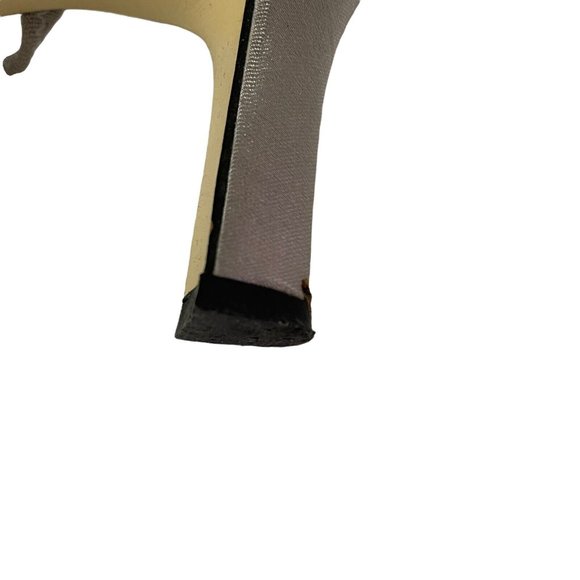 Mootsies Tootsies Collection Women Size 9 High 2" Heel Shoes Silver Open Toe - Picture 8 of 12